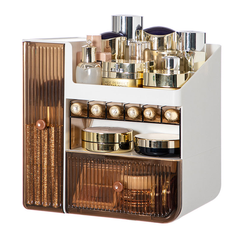 ZY-HZ010 Desk Multi-Layer Cosmetics Storage Box Dustproof Skincare Product Organizer ZY-HZ010 Desk Multi-Layer Cosmetics Storage Box Dustproof Skincare Product Organizer